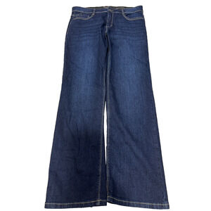 Curve Appeal Classic Straight Dark Wash Jeans 12/31 Wide Leg Look